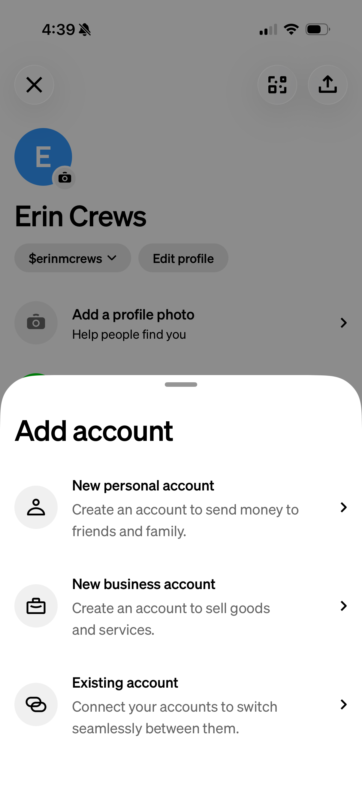 Add account